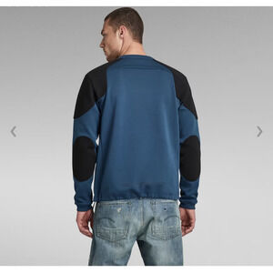 G Star Raw Moto Sweatshirt Large Blue Crewneck Minimal Streetwear